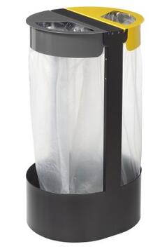 CITWIN PREMIUM - SUPPORT SAC DOUBLE FLUX 2X75L MANGA/GRIS/JAUNE
