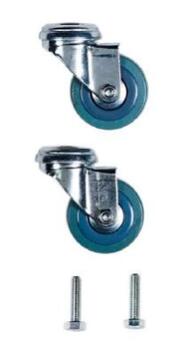KIT 2 ROULETTES PIVOTANTES SANS FREIN ALITRI - POLYPROPYLÈNE