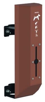 DISTRIBUTEUR CANIN EFFET CORTEN POUR 200 SACS - ACIER ANTI-UV ET ANTICORROSION
