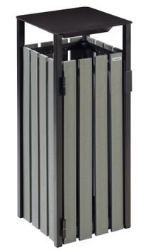 CORBEILLE EDEN ETIK 110L RECYCLÉE GRISE ANTI-UV ET ANTICORROSION