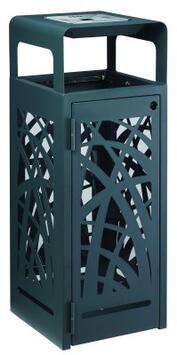 CORBEILLE CYBEL ANTI-NUISIBLE 110L AVEC CENDRIER 1.5L ANTHRACITE