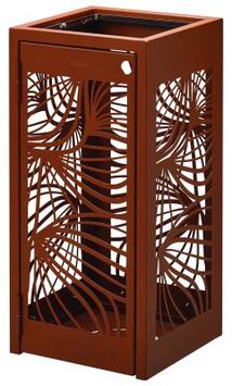 CORBEILLE BELLA EFFET CORTEN 110L - ANTI-UV ET ANTICORROSION
