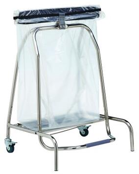 SUPPORT SAC INOX HERMIX AVEC CLAPET HERMÉTIQUE 50L
