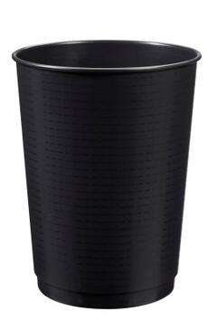 LOT DE 4 CORBEILLES À PAPIER "PEPS" 40L EN PLASTIQUE NOIR