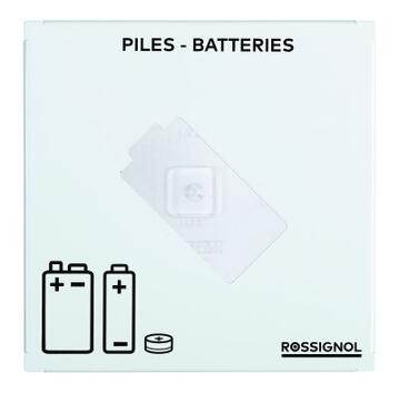 COLLECTEUR DE PILES PILEO 7L BLANC - OUVERTURE CALIBRÉE
