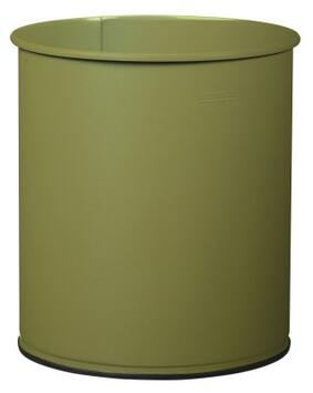 CORBEILLE À PAPIER PAPEA 15L ACIER ANTI-UV GRIS OLIVE MAT