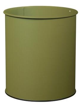 CORBEILLE À PAPIER POUDRÉ ANTI-UV 30L GRIS OLIVE MAT TEXTURE