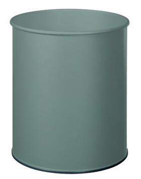CORBEILLE À PAPIER PAPEA 30L ACIER GRIS MÉTAL ANTI-UV