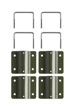 KIT DE FIXATION CORBEILLE EDEN POUR BORNES HYGÉCA VERT OLIVE 6003