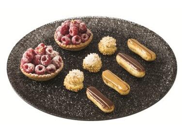 PLATEAU ROND EN PAPIER CRYSTAL NOIR D34CM - MATFER TRAITEUR ET RÉCEPTION