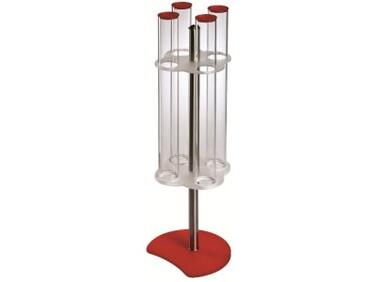 PORTE-CORNETS À GLACE ROTATIF 4 TUBES HAUTEUR 76.5 CM