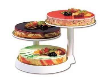 PRÉSENTOIR GÂTEAUX BUFFET 3 ÉTAGES DE 28CM HAUTEUR 25CM