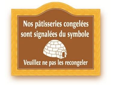 PANNEAU PRODUITS CONGELÉS IGLOO