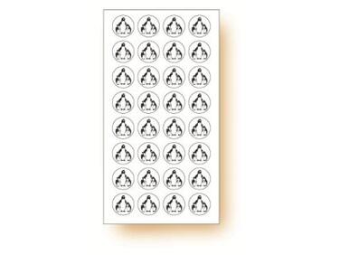 ÉTIQUETTES PINGOUIN POUR PRODUITS CONGELÉS 23 MM X120