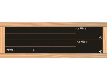 ÉTIQUETTES PRIX DU PAIN ARDOISE AVEC FEUTRE BLANC X24