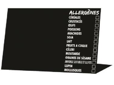 CHEVALETS ALLERGÈNES 7X5 CM X10