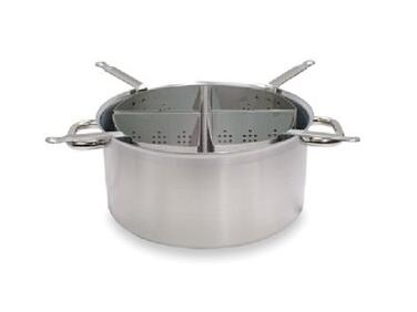 ENSEMBLE COMPLET FAITOUT 36 CM ET 4 PANIERS CUIT PÂTES INOX