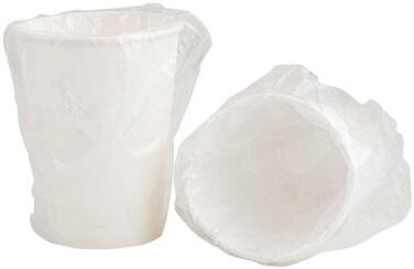 GOBELETS CARTON BLANCS EMBALLÉS INDIVIDUELLEMENT Ø 70,6 MM 21.5 CL X500