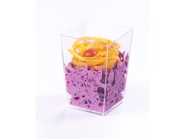 VERRINES ENTRÉES ET DESSERTS CARRÉ HERMÈS 55X55X80 MM 16 CL X200