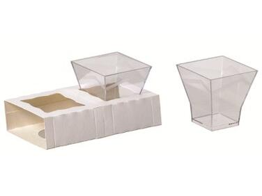 VERRINES ENTRÉES ET DESSERTS CUBO 70X70 MM 18 CL X180