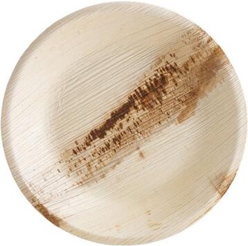 ASSIETTES FEUILLE DE PALMIER PLATES RONDES Ø 20 CM X100