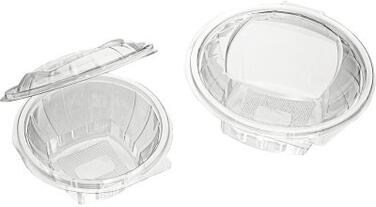 SALADIERS CRISTAL AVEC COUVERCLES À CHARNIÈRE Ø 15,5 CM HAUTEUR 7,5 CM 50 CL X600