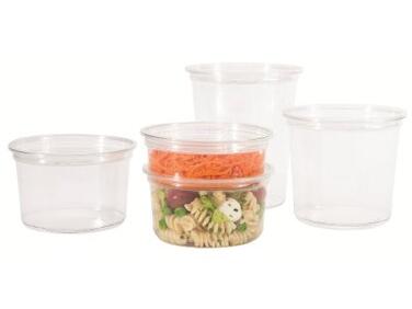 POTS DÉLI EN RPET Ø 12,9 CM HAUTEUR 5,7 CM 37,5 CL X504