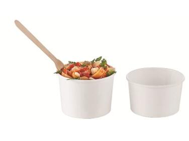 POTS SNACK CARTON BLANC ROND SANS COUVERCLE 35 CL X500