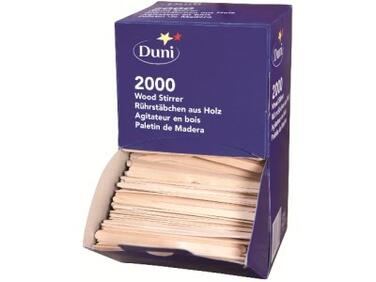 BOITE DISTRIBUTRICE DE 2000 AGITATEURS À CAFÉ BOIS 11 CM X2000