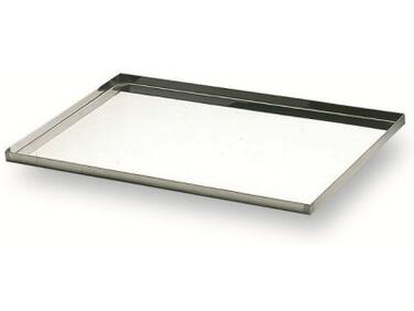 PLAQUE PÂTISSIÈRE INOX BORDS DROITS 60X40 CM