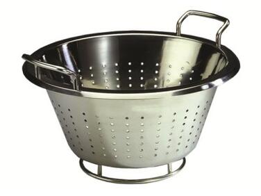 PASSOIRE INOX CONIQUE À ANSES 24 CM