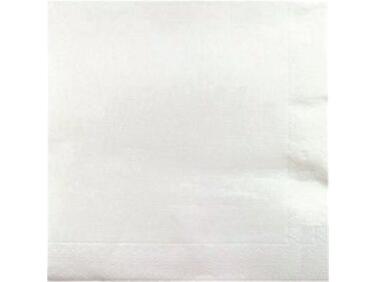 SERVIETTES EN PAPIER OUATE DOUBLE POINT, 2 PLIS, 38X38 CM, BLANCHES X900