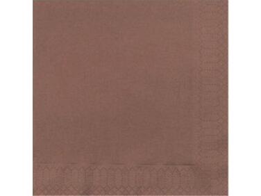 SERVIETTES EN PAPIER OUATE DOUBLE POINT, 2 PLIS, 38X38 CM, CHOCOLAT X900