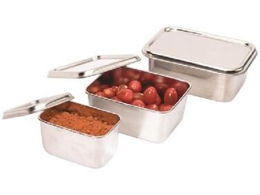 MINI-PLATS JAPONAIS INOX POUR MISE EN PLACE 10X6.5 CM