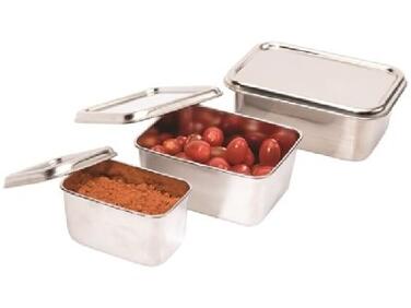 MINI-PLATS JAPONAIS INOX POUR MISE EN PLACE 13.5X10.5 CM