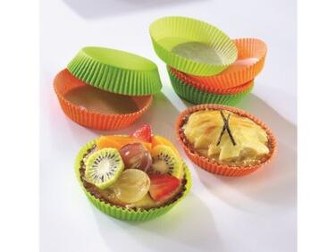 CAISSETTES PÂTISSIÈRES N°1207 Ø 70H30 MM MANDARINE X1000