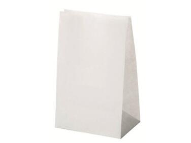 SACS CABAS EN PAPIER KRAFT BLANC SANS POIGNÉES 120 X H 240 MM AVEC SOUFFLETS DE 80 MM X1000