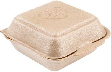 BOÎTES À BURGER EN PPE AVEC COUVERCLE ARTICULÉ 13,4 X 12,7 HAUTEUR 6,8 CM X375