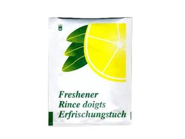 RINCE-DOIGTS SENTEUR CITRON, EN SACHET 6X5 CM, FORMAT DÉPLIÉ 13X14 CM X1000