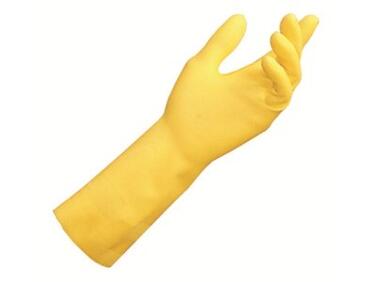 GANTS LATEX JAUNE 30 CM TAILLE 6/7