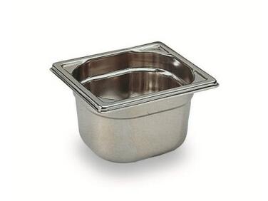 BAC GASTRONORME PLEIN SANS ANSE GN 1/6 PROFONDEUR 15 CM