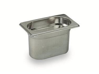 BAC GASTRONORME PLEIN SANS ANSE GN 1/9 PROFONDEUR 6.5 CM