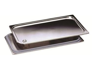 COUVERCLE INOX ÉTANCHE GN 1/1 POUR BAC GASTRONORME SANS ANSE