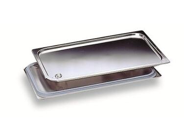 COUVERCLE INOX ÉTANCHE GN 1/4 POUR BAC GASTRONORME SANS ANSE