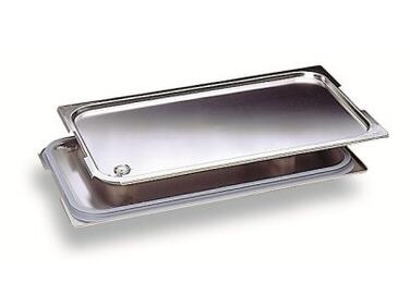 COUVERCLE INOX ÉTANCHE GN 1/1 BAC GASTRONORMEANSES FIXES OU ESCAMOTABLES