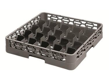 PANIER DE BASE AVEC CLOISONS POUR 25 VERRES INCLINÉS