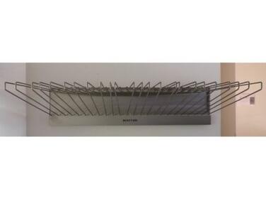 SÉCHOIR INOX MURAL POUR TOILES À COUCHES 24 BARRES 1.5 M
