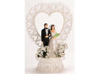 SUJETS DE MARIAGE "COUPLE SONIA " H 22 CM X2