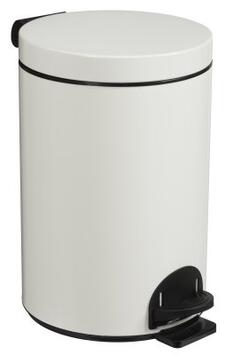 POUBELLE A PEDALE SANELIA  14L  BLANC