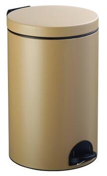 POUBELLE A PEDALE SANELIA  20L  BEIGE GRIS 1019 MAT TEXTURE